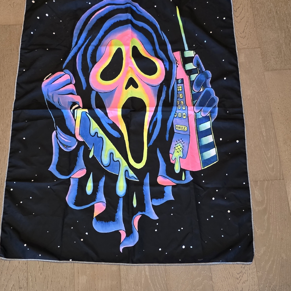 Rsefly Blacklight Horror Tapestry Ghost Face - Picture 3 of 3